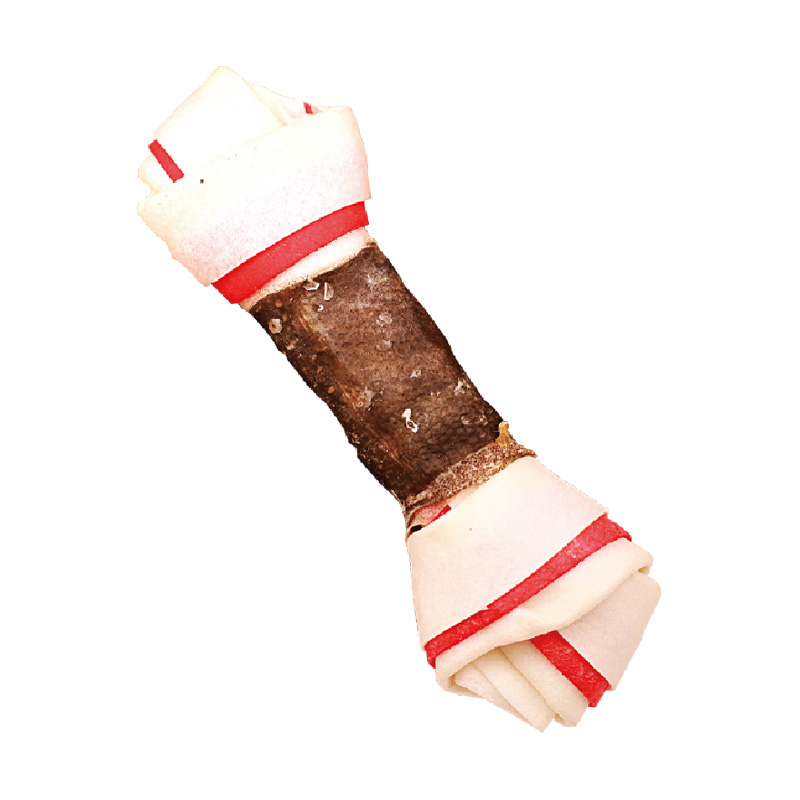 DOUBLE COLORS KNOTTED BONE WRAP SALMON SKIN 1