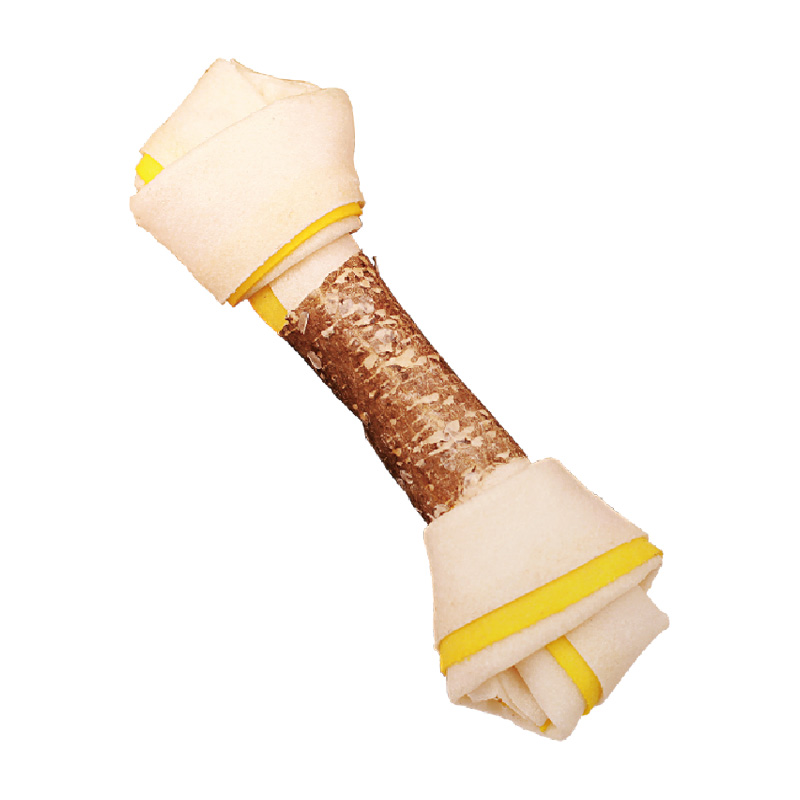 DOUBLE COLORS KNOTTED BONE WRAP SALMON SKIN